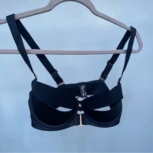 Honey Birdette Black Harness Bra Size 34 DD